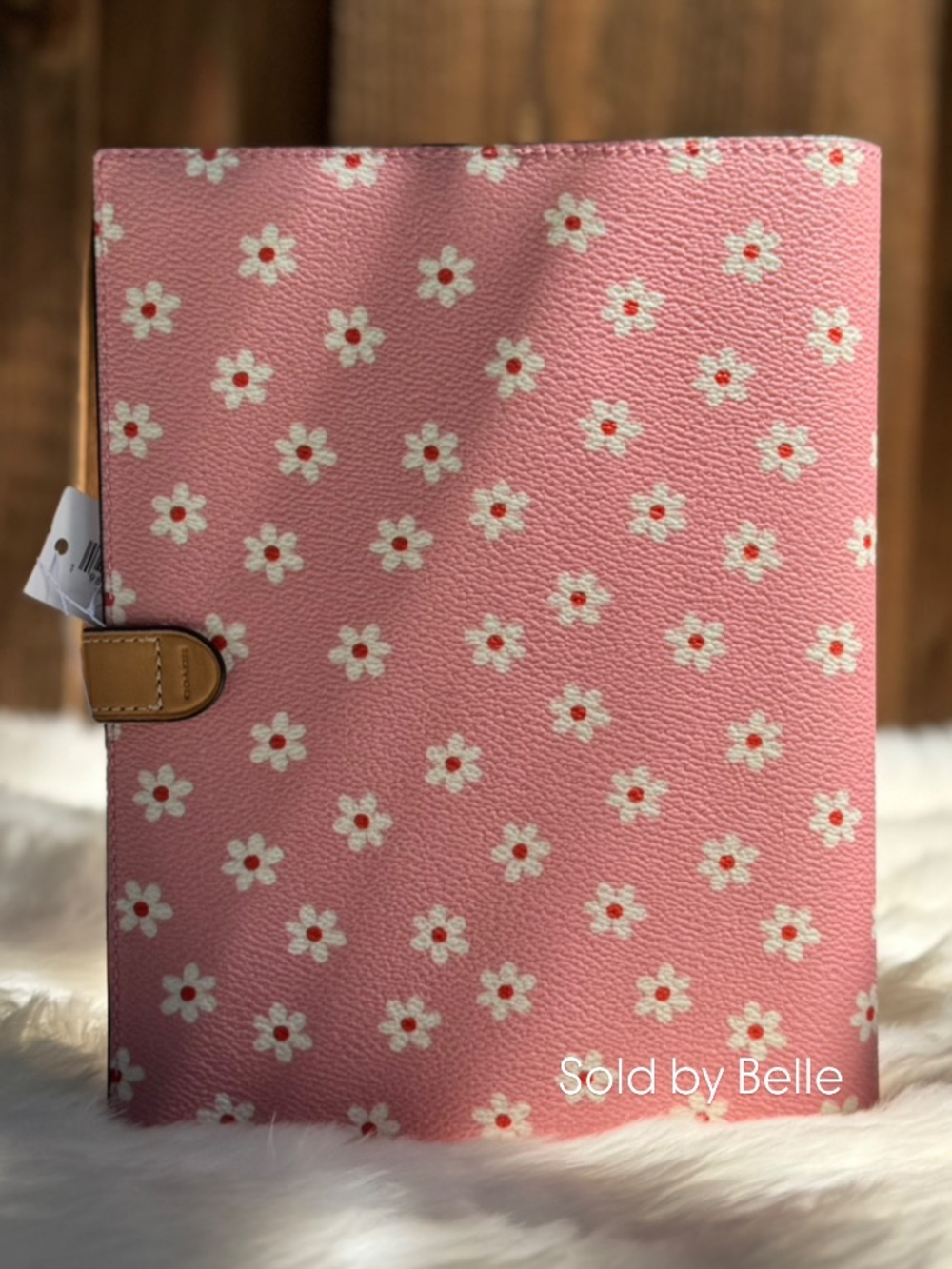 NWT Coach Notebook With Floral Print Gold Pink Multi Spring Cover - Picture 2 of 3